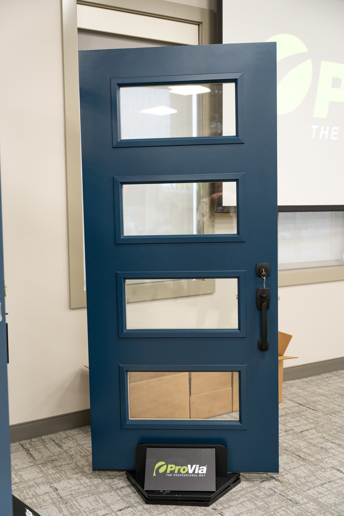 Ascent Smooth 114w Deep Waters Clear Glass Black Emtek Urban Modern exterior entry door style option