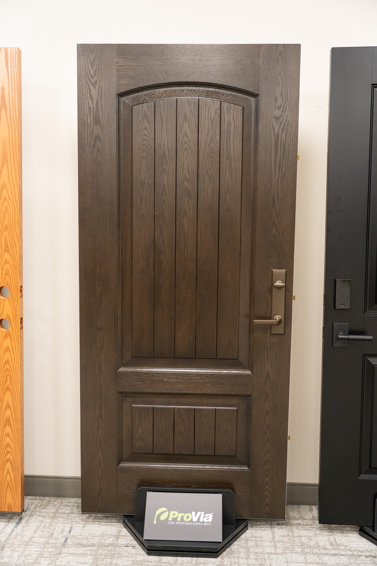 Ascent White Oak 002cp 449 Panel Planks Aged Barrel Bronze Trilennium Westcott exterior entry door style option