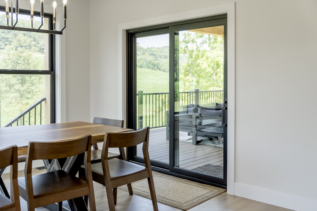 Endure 2-Lite Patio Door Textured Matte Coal Black 2 patio door style option