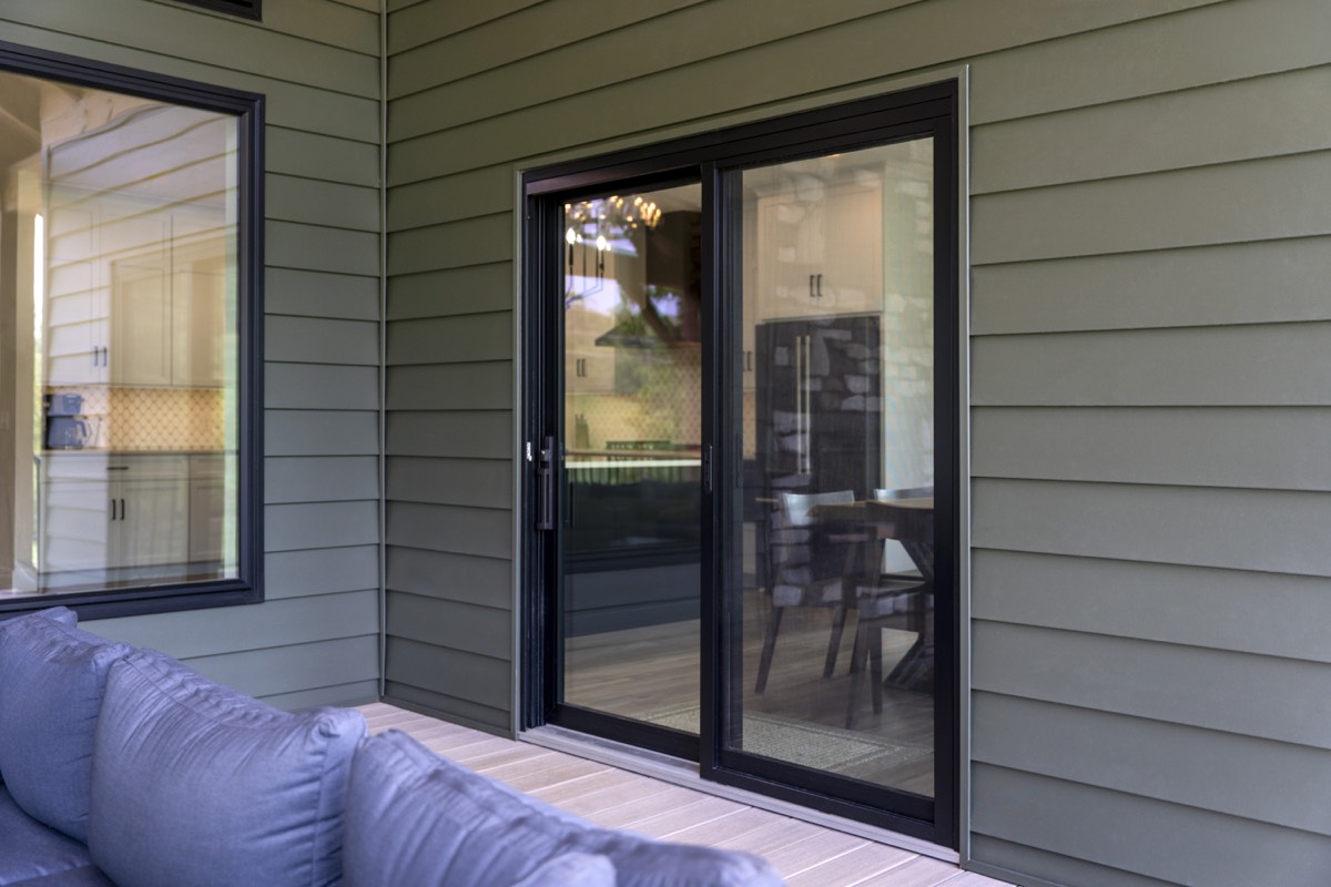 Endure 2-Lite Patio Door Textured Matte Coal Black 3 patio door style option