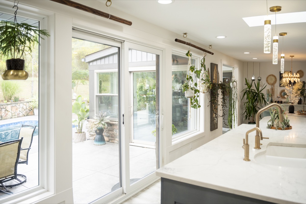 Endure 2-Lite Patio Door White Woodgrain Laminate 1 patio door style option