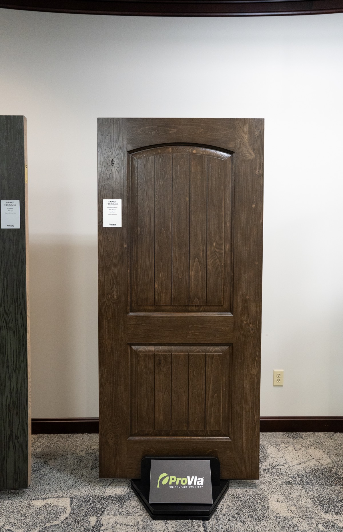 Signet Knotty Alder 002c 437 With Panel Planks Aged Barrel exterior entry door style option