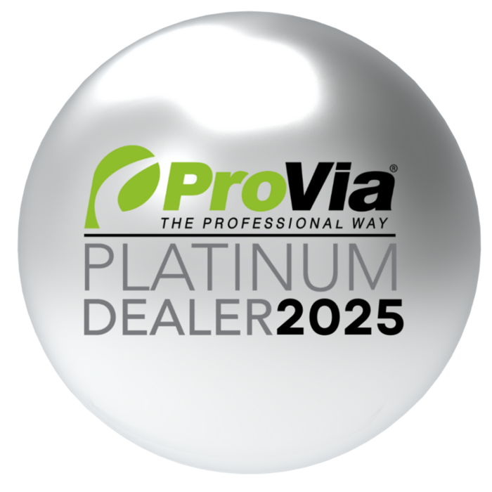 ProVia Platinum Dealer 2025 badge