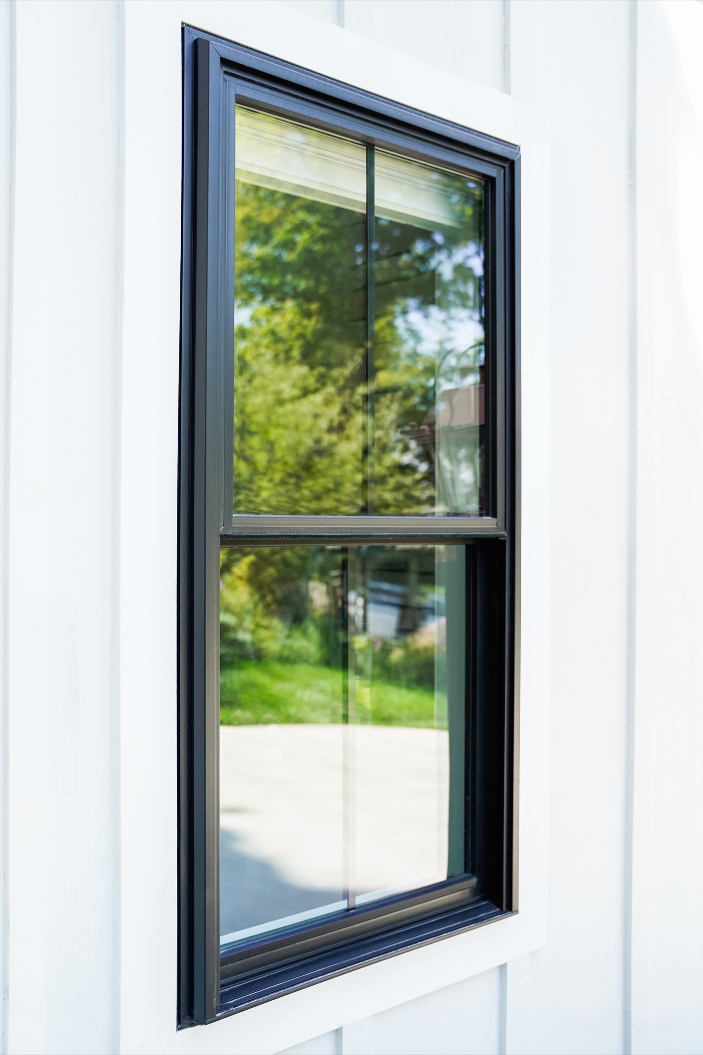 Endure Double Hung Internal Grids Textured Matte Coal Black 3 replacement window style option