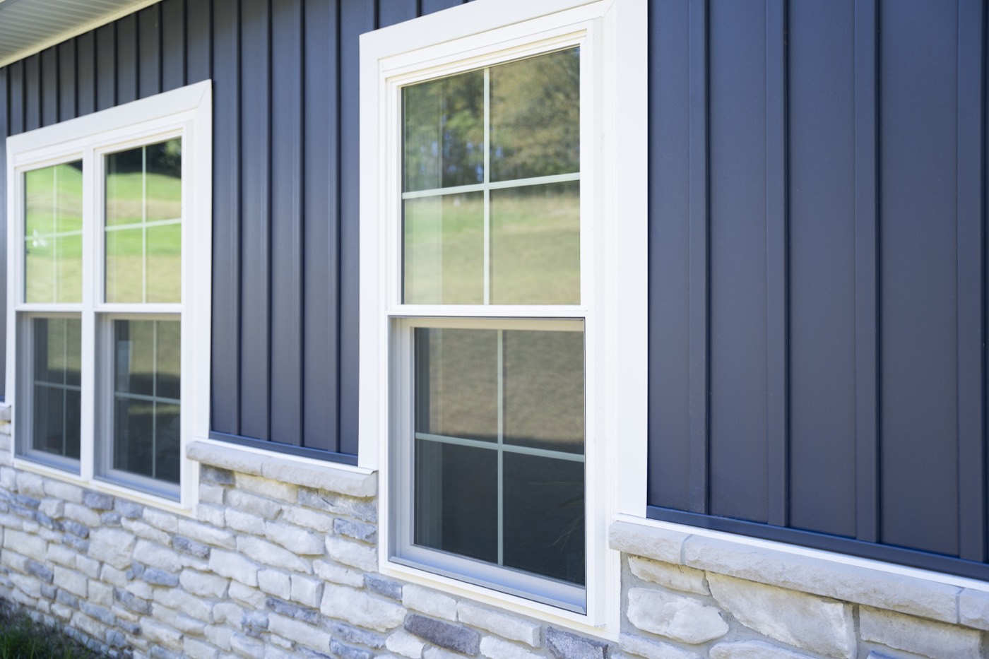 Endure White Double Hung Cottage Contoured Internal Grid replacement window style option