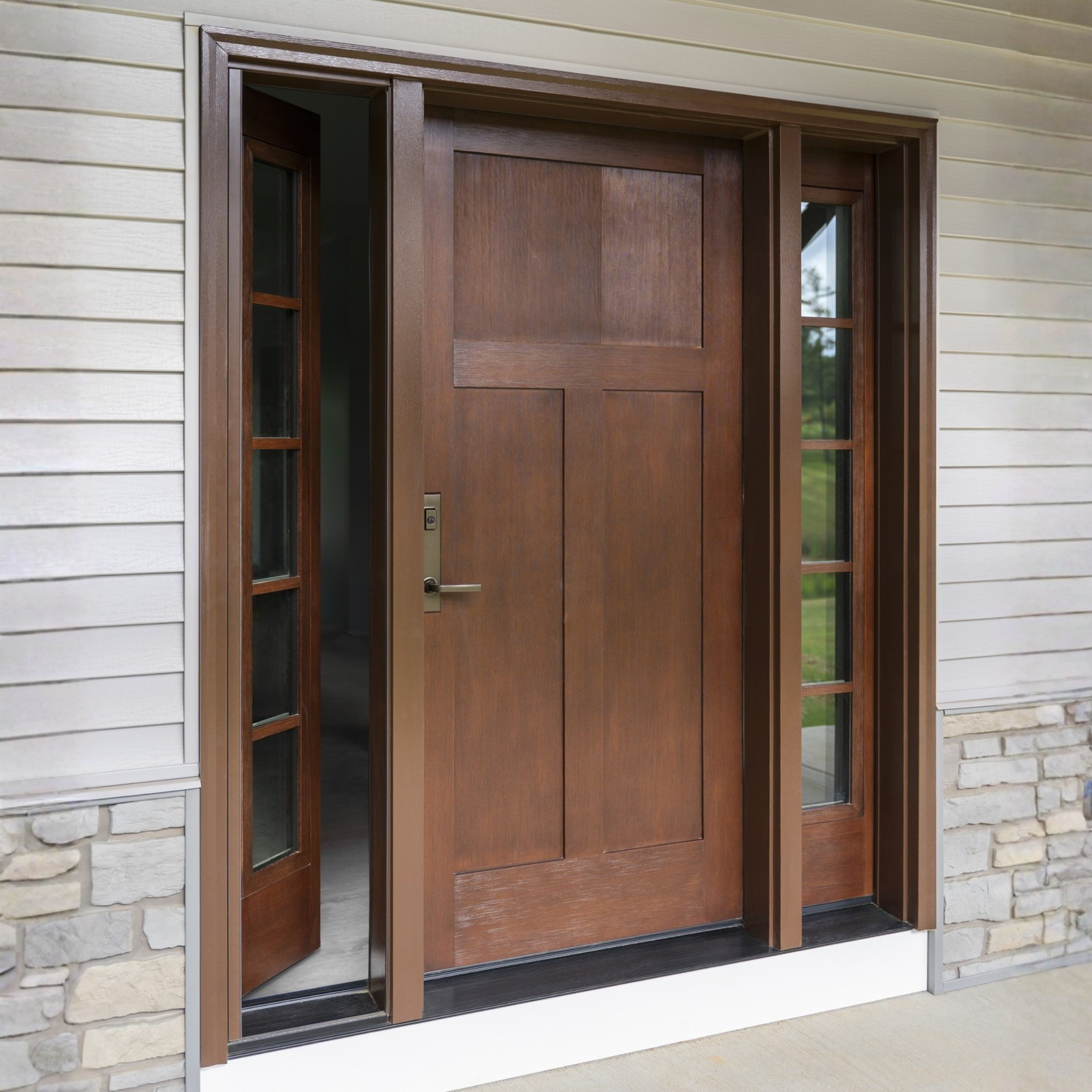 ProVia vented sidelight entry door